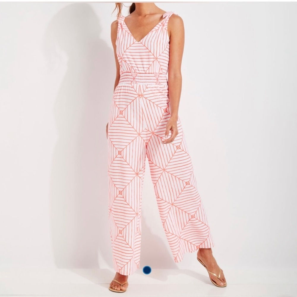 🌻Vineyards Vine Striped Pink Jumpsuit & 🎁